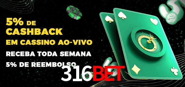Promoções do cassino ao Vivo 316bet